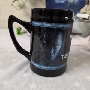 TERMINATOR #3 Theater Movie  "RISE OF THE MACHINES" Jumbo Ceramic Beer Mug.